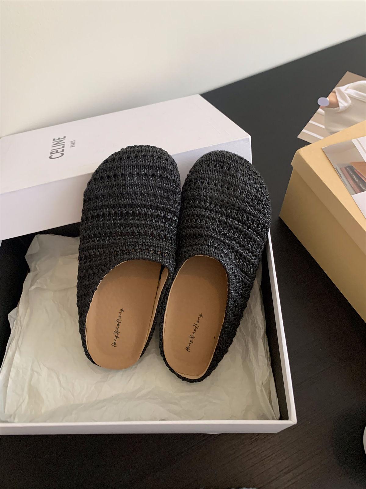 Inner height increase retro woven bag head half slippers women s shoes wear new summer vacation sandals 35 чорний
Inner height increase retro woven bag head half slippers women s shoes wear new summer vacation sandals 35 чорний