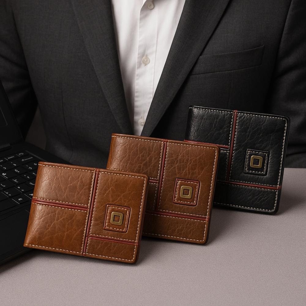 Classic Male Bifold Wallets Business Coin Pocket Portable Men s Short Wallet Male світло-коричневого кольору
Classic Male Bifold Wallets Business Coin Pocket Portable Men s Short Wallet Male світло-коричневого кольору