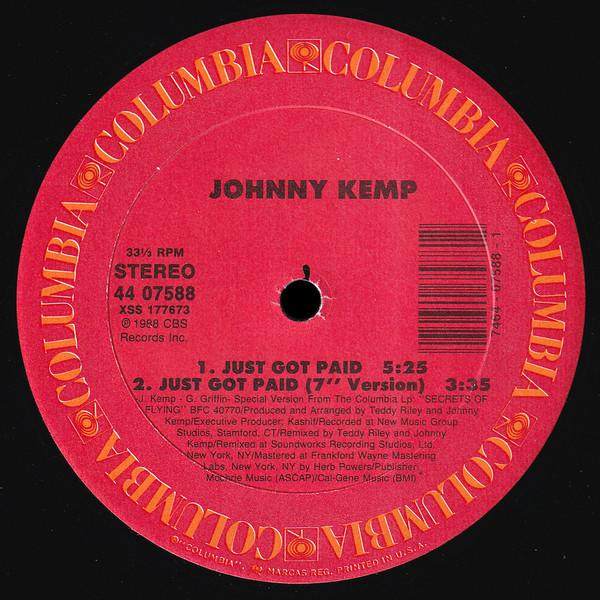 12inch Record JOHNNY KEMP - Just Got Paid 4407588 Columbia 1988 US Rap & Hip-Hop/R&B Used
12inch Record JOHNNY KEMP - Just Got Paid 4407588 Columbia 1988 US Rap & Hip-Hop/R&B Used
