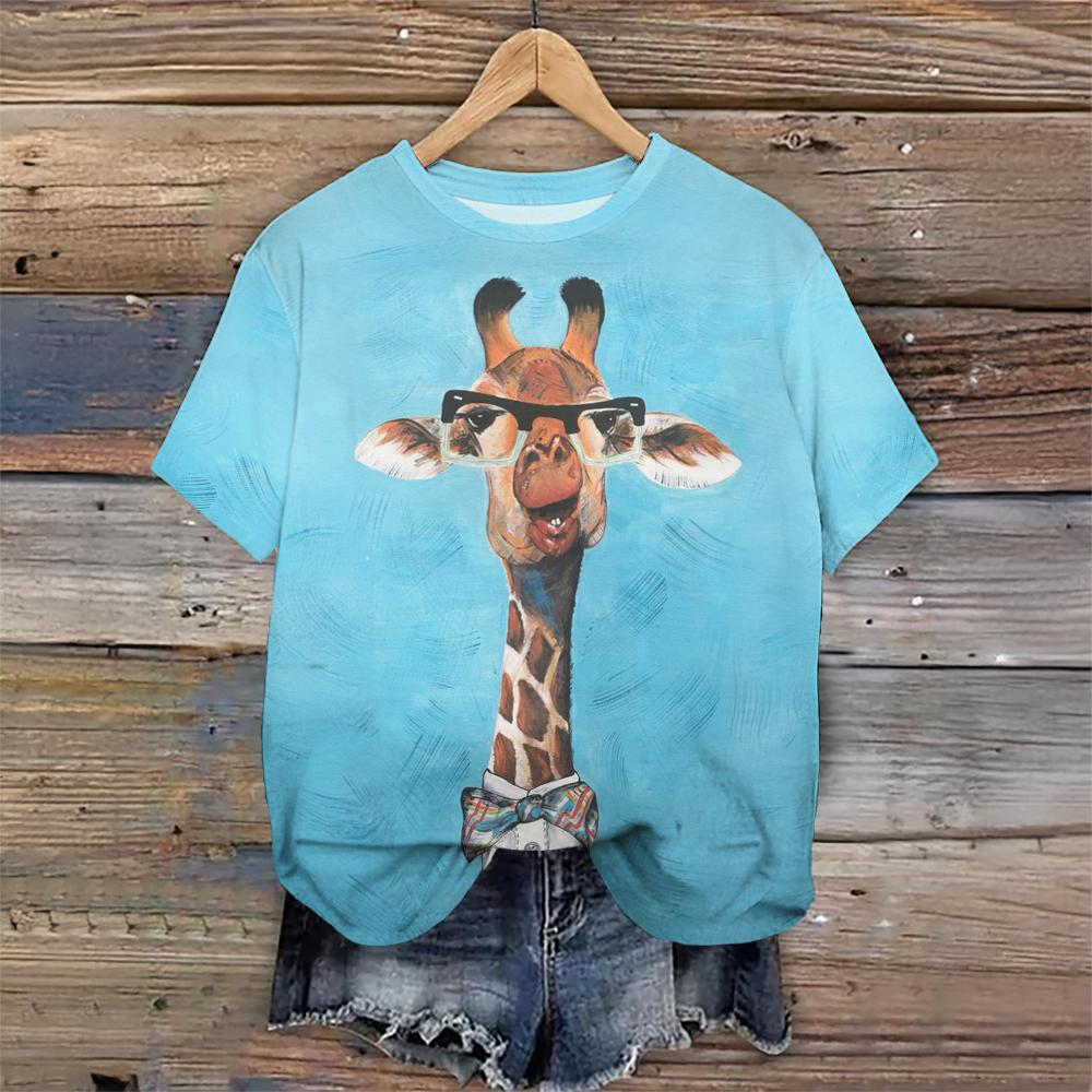 Летняя футболка с коротким рукавом для женщин, футболки с принтом оленя, свободная блузка с круглым вырезом, женские модные топы с графикой животных, уличная одежда в стиле Харадзюку 8XL
Летняя футболка с коротким рукавом для женщин, футболки с принтом оленя, свободная блузка с круглым вырезом, женские модные топы с графикой животных, уличная одежда в стиле Харадзюку 8XL