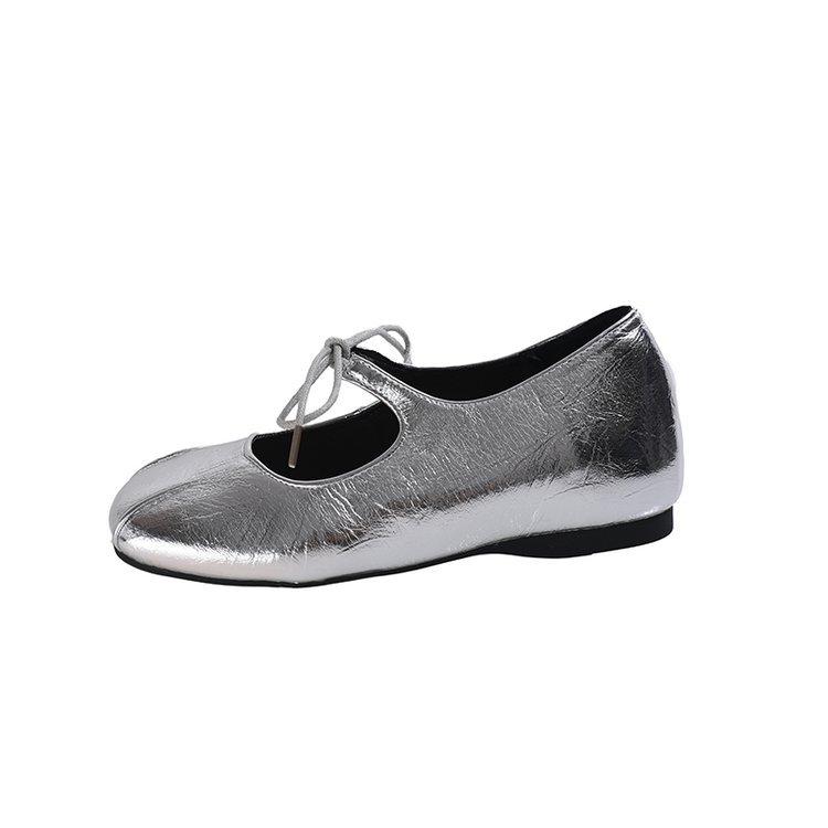 Square head pleated Mary Jane shoes retro silver lace-up ballet shoes niche design sense inner height increase silver women s shoes 40 серебряный
Square head pleated Mary Jane shoes retro silver lace-up ballet shoes niche design sense inner height increase silver women s shoes 40 серебряный