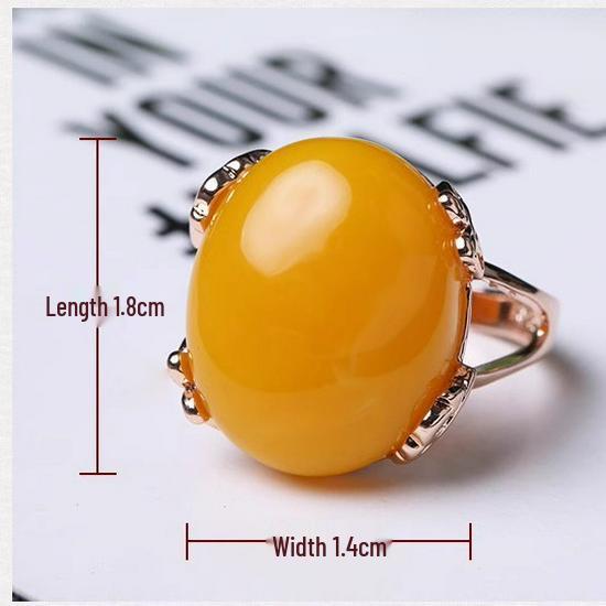 Amber Beeswax Adjustable Ring - Unisex, Ethnic Style, Chicken Fat Yellow, Blood Amber, Blue Amber. Perfect Gift!
Amber Beeswax Adjustable Ring - Unisex, Ethnic Style, Chicken Fat Yellow, Blood Amber, Blue Amber. Perfect Gift!