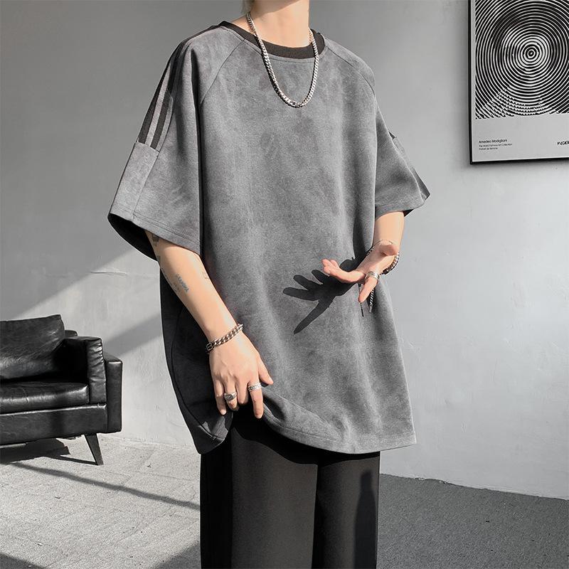 Новая футболка с коротким рукавом Мужская летняя повседневная свободная футболка Американская ретро полосатая футболка с рукавом до локтя XXXL
Новая футболка с коротким рукавом Мужская летняя повседневная свободная футболка Американская ретро полосатая футболка с рукавом до локтя XXXL