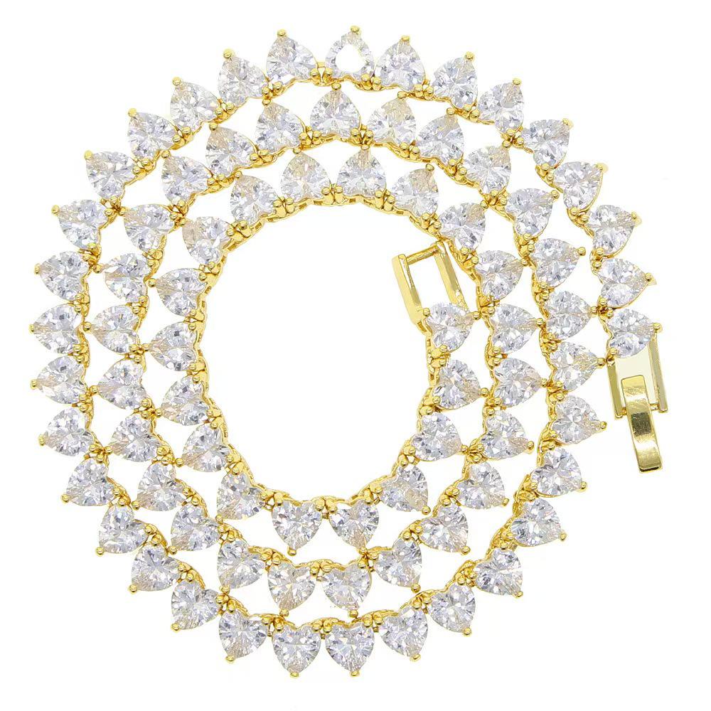 Европейская и американская теннисная цепочка с цирконами в форме сердца, хип-хоп модный браслет-ожерелье
Европейская и американская теннисная цепочка с цирконами в форме сердца, хип-хоп модный браслет-ожерелье