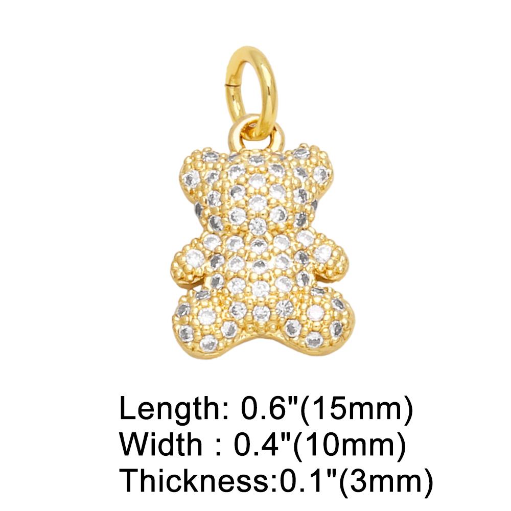 OCESRIO Trendy Multicolor Crystal Small No Eye Bear Pendant for Necklace Copper Gold Plated Jewelry Making Supplies DIY pdtb306
OCESRIO Trendy Multicolor Crystal Small No Eye Bear Pendant for Necklace Copper Gold Plated Jewelry Making Supplies DIY pdtb306