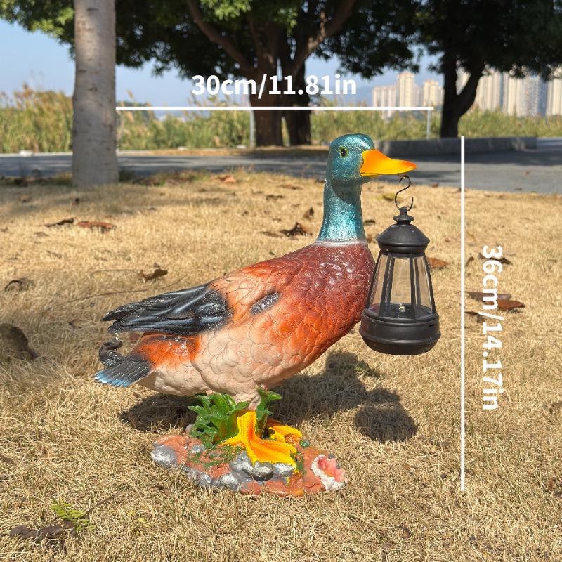 Solar-Powered Resin Duck Lawn Ornament: Cute Outdoor Garden Décor
Solar-Powered Resin Duck Lawn Ornament: Cute Outdoor Garden Décor