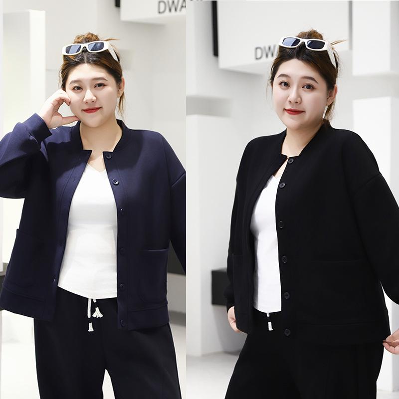 Women s Plus-Size Slimming Casual Long-Sleeve Baseball Jacket - Versatile Autumn Edition 4XL (140-160 jin)
Women s Plus-Size Slimming Casual Long-Sleeve Baseball Jacket - Versatile Autumn Edition 4XL (140-160 jin)