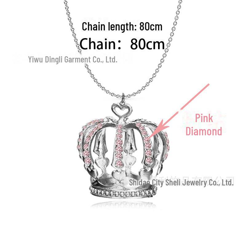 Ожерелье-свитер с подвеской в виде короны в европейском и американском стиле в разных цветах 80cm Chain
Ожерелье-свитер с подвеской в виде короны в европейском и американском стиле в разных цветах 80cm Chain
