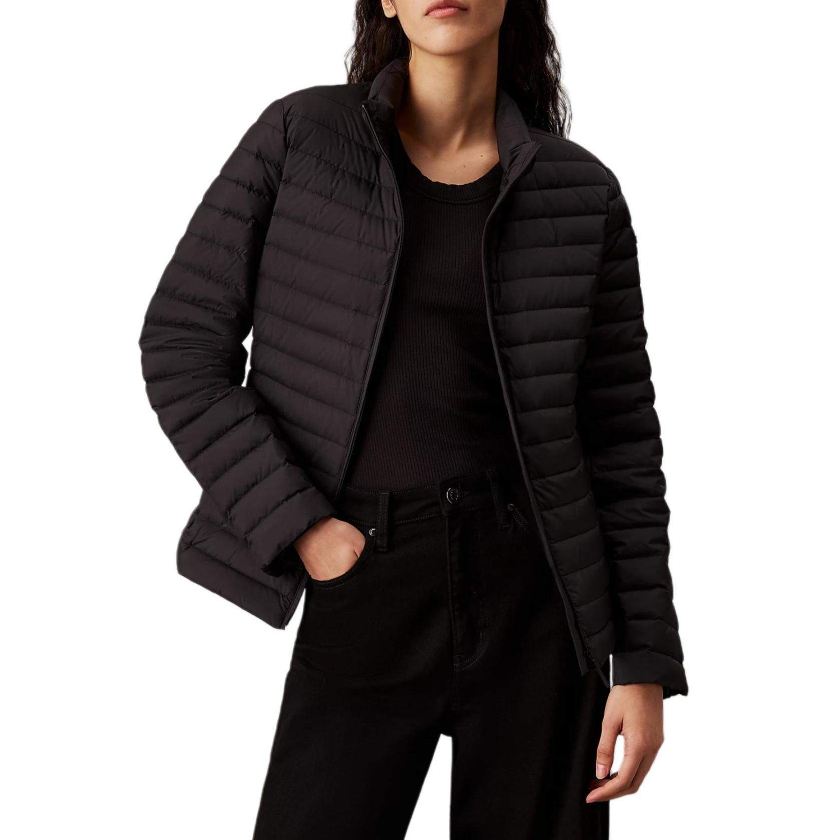 Calvin Klein Stand Collar Zipper Side Pocket Blended Jacket Women jackets Black K20K207285-BEH XS
Calvin Klein Stand Collar Zipper Side Pocket Blended Jacket Women jackets Black K20K207285-BEH XS