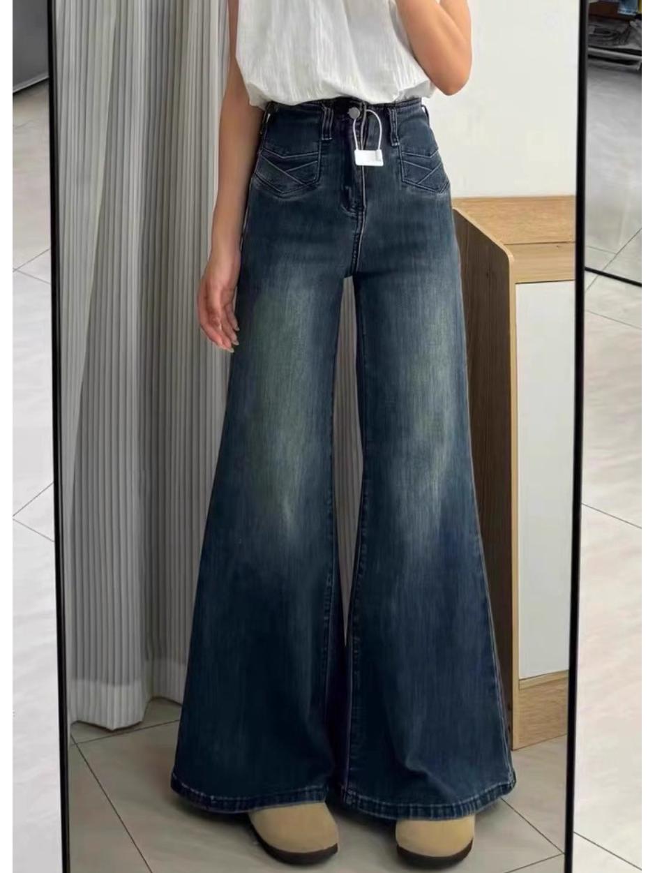 Women s Plus Size Non-stick Micro-flare Jeans 2026 - Spring/Autumn Pear-shaped Loose Slimming Wide-leg Pants XS
Women s Plus Size Non-stick Micro-flare Jeans 2026 - Spring/Autumn Pear-shaped Loose Slimming Wide-leg Pants XS