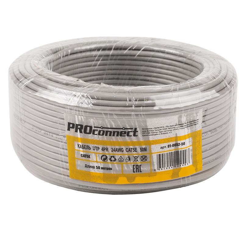 Cable Proconnect Twisted Pair U utp Category 5e Pvc 4pr 24awg Internal Grey 50 M 01-0052-50
Cable Proconnect Twisted Pair U utp Category 5e Pvc 4pr 24awg Internal Grey 50 M 01-0052-50
