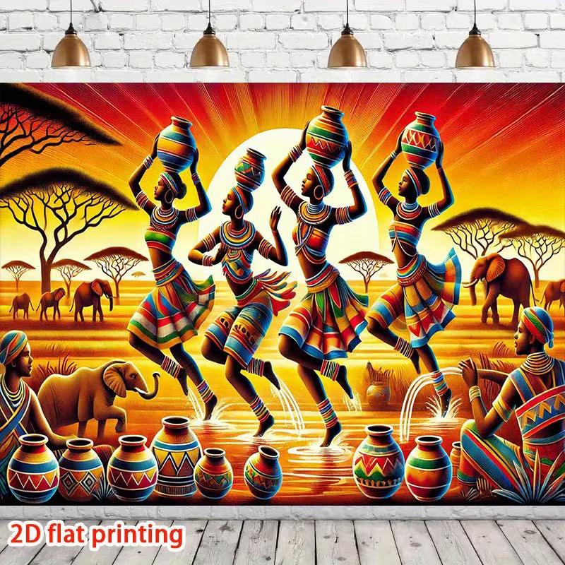 2D Colorful Folk Art Backdrop Women with Clay Pots & Acacia Trees Photo Booth Background 47.2x31.5inch/120*80cm
2D Colorful Folk Art Backdrop Women with Clay Pots & Acacia Trees Photo Booth Background 47.2x31.5inch/120*80cm