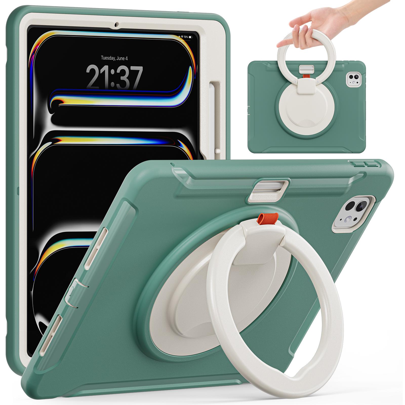 For iPad Pro 11 (2025)/11 (2024) Case Hand Grip Kickstand PC+TPU Cover with Pen Slot D
For iPad Pro 11 (2025)/11 (2024) Case Hand Grip Kickstand PC+TPU Cover with Pen Slot D