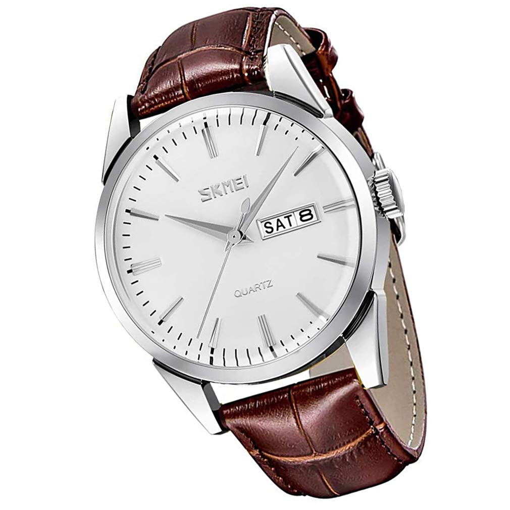 SKMEI Business Brown Leather Quartz Date Day of the Week Day Gift Men s Watch, Waterproof, Strap, Movement, Analog, Stylish, Classic, Casual, Simple,
SKMEI Business Brown Leather Quartz Date Day of the Week Day Gift Men s Watch, Waterproof, Strap, Movement, Analog, Stylish, Classic, Casual, Simple,