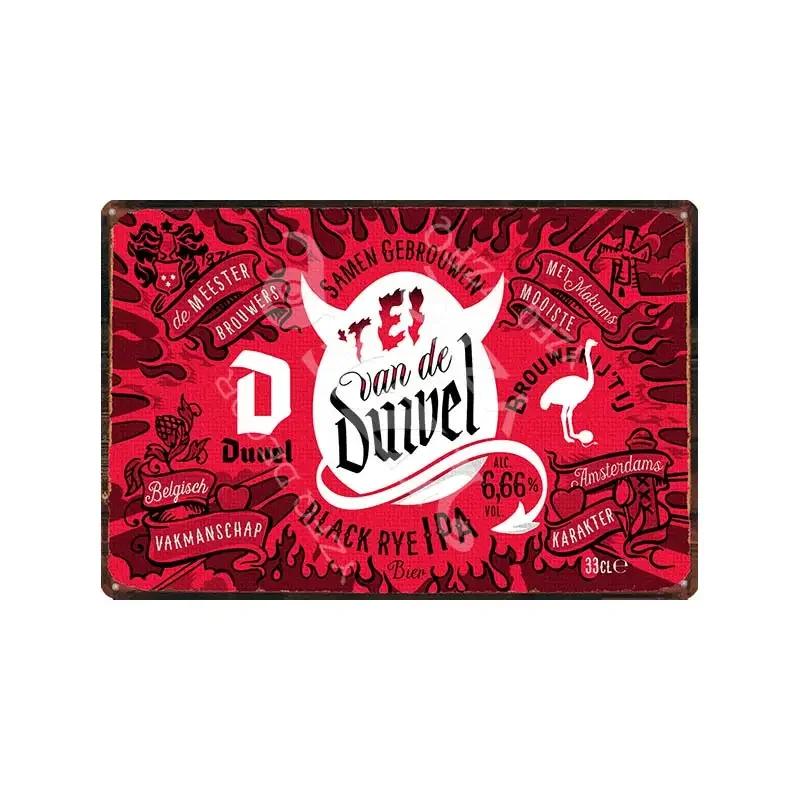 Belgium Beer Duvel Vintage Metal Tin Sign Retro Wall Plates Bar Pub Art Home Decor Decorative Plaque Retro Style Wall Hanging 20x30cm
Belgium Beer Duvel Vintage Metal Tin Sign Retro Wall Plates Bar Pub Art Home Decor Decorative Plaque Retro Style Wall Hanging 20x30cm