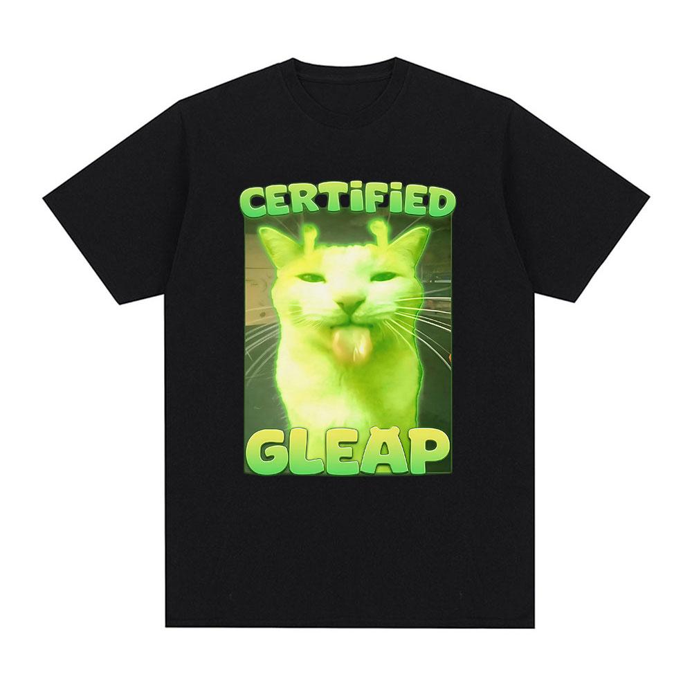 Certified Gleap Funny Alien Brainrot Cat Meme Graphic T-shirt Men Women Fashion Short Sleeve T-shirts Cotton Oversized T Shirts XXXXL
Certified Gleap Funny Alien Brainrot Cat Meme Graphic T-shirt Men Women Fashion Short Sleeve T-shirts Cotton Oversized T Shirts XXXXL