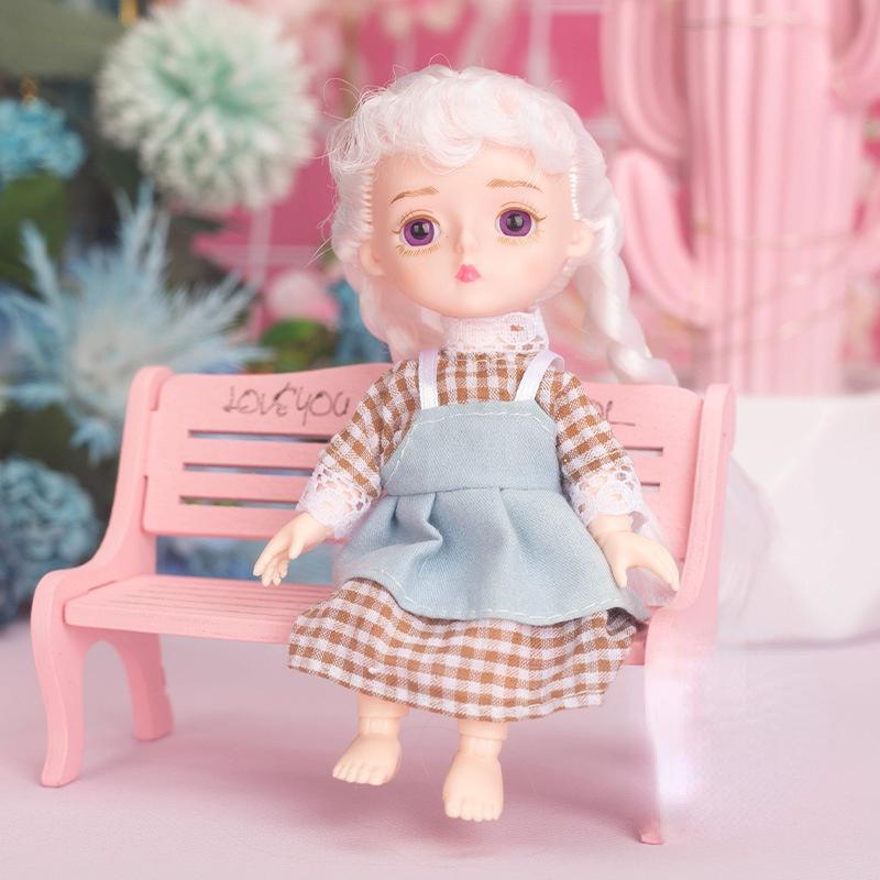 Мини-подвижная 13-шарнирная кукла 15 см, игрушка для девочек, 3D большие глаза, BJD принцесса, полная одежда, коллекция платьев, детская кукла в подарок
Мини-подвижная 13-шарнирная кукла 15 см, игрушка для девочек, 3D большие глаза, BJD принцесса, полная одежда, коллекция платьев, детская кукла в подарок