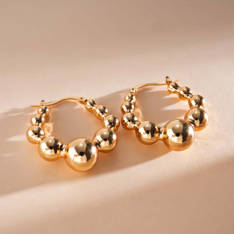 Vintage Copper Color Small Bead Ball Hoop Earrings Fashion Metal Beaded Geometric Huggies Earrings Zircon Gifts 2026 золотий
Vintage Copper Color Small Bead Ball Hoop Earrings Fashion Metal Beaded Geometric Huggies Earrings Zircon Gifts 2026 золотий