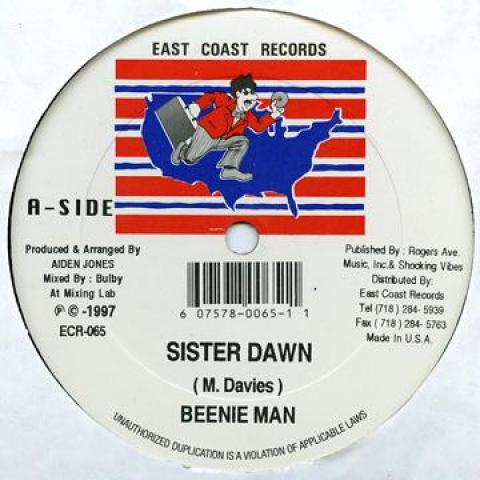 12inch Record BEENIE MAN / FUTURE TROUBLE - Sister Dawn / Nuh Deh Pon It ECR065 East Coast Reco 1996 US Reggae, Ska & Dub
12inch Record BEENIE MAN / FUTURE TROUBLE - Sister Dawn / Nuh Deh Pon It ECR065 East Coast Reco 1996 US Reggae, Ska & Dub