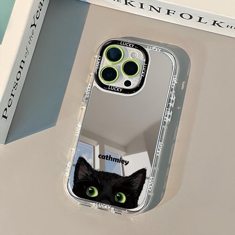 English Black Cat iPhone Case: Compatible with 17 Pro Max, 16, 15, 14. Cute Mirror Cream Design. iPhone 6
English Black Cat iPhone Case: Compatible with 17 Pro Max, 16, 15, 14. Cute Mirror Cream Design. iPhone 6