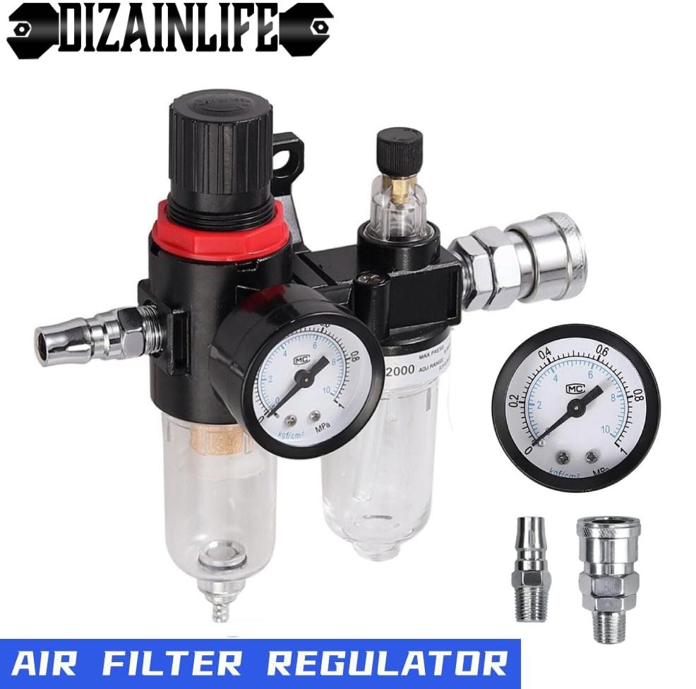 AFR-2000 Pneumatic Filter Air Treatment Unit Pressure Regulator Compressor Reducing Valve Oil Water Separation AFR2000 Gauge
AFR-2000 Pneumatic Filter Air Treatment Unit Pressure Regulator Compressor Reducing Valve Oil Water Separation AFR2000 Gauge