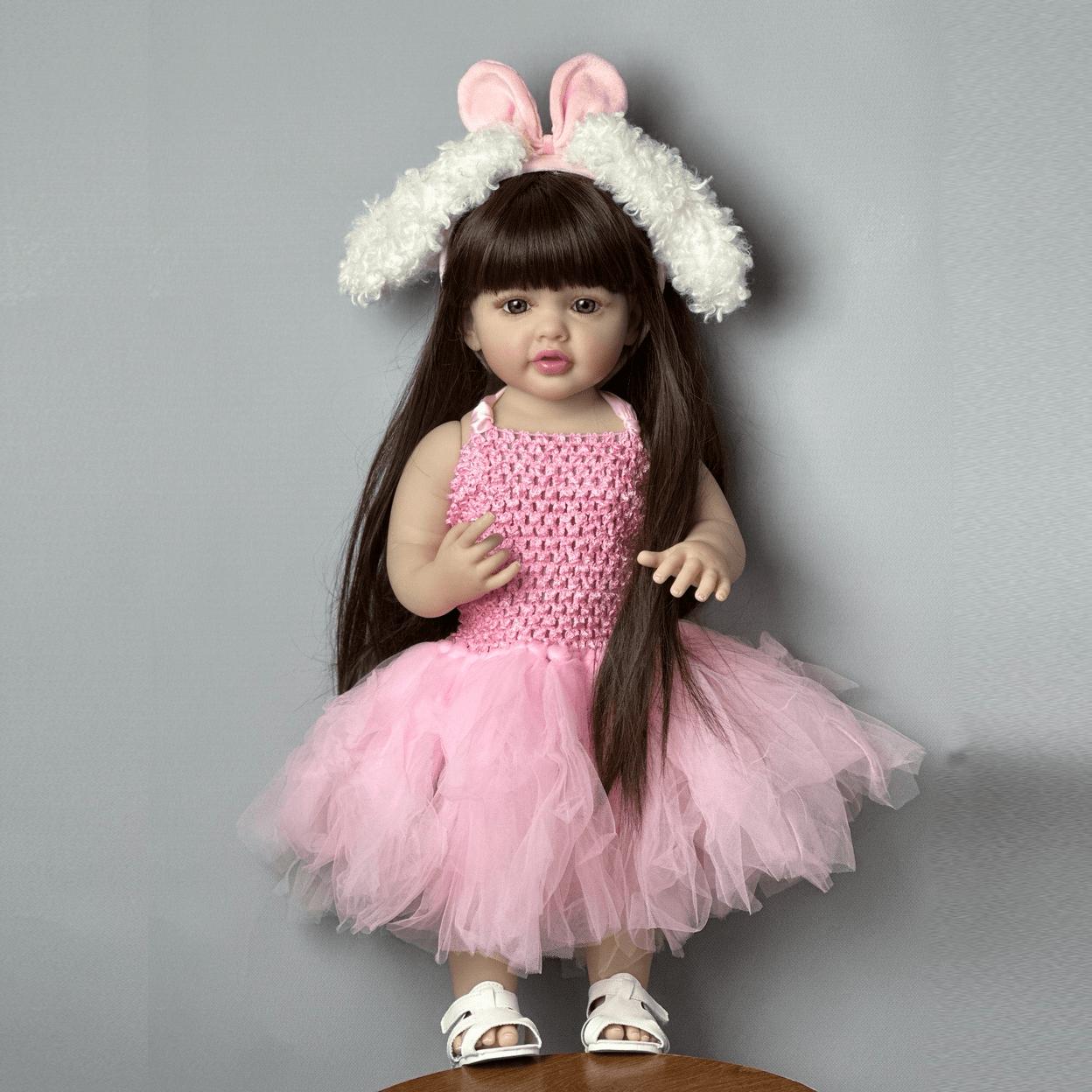 BZDOLL Lifelike 55 CM Full Body Vinyl Reborn Baby Girl Doll Toy 22 Inch Princess Toddler Art Bebe Birthday Gifts for Child vinyl body doll
BZDOLL Lifelike 55 CM Full Body Vinyl Reborn Baby Girl Doll Toy 22 Inch Princess Toddler Art Bebe Birthday Gifts for Child vinyl body doll