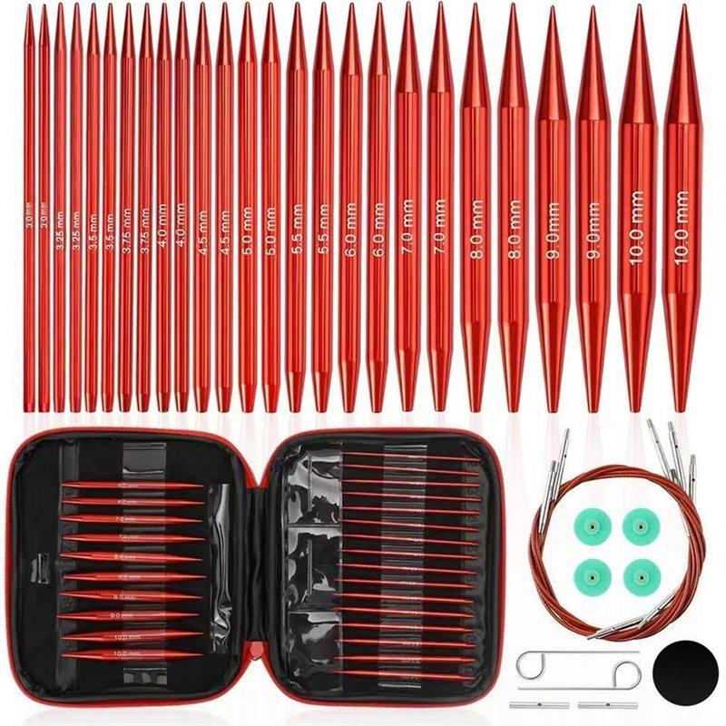 A25F-Circular For Knitting Needles Set In Matte Red Aluminum, Kit Includes Accessories For Beginner& Advanced Users красный
A25F-Circular For Knitting Needles Set In Matte Red Aluminum, Kit Includes Accessories For Beginner& Advanced Users красный