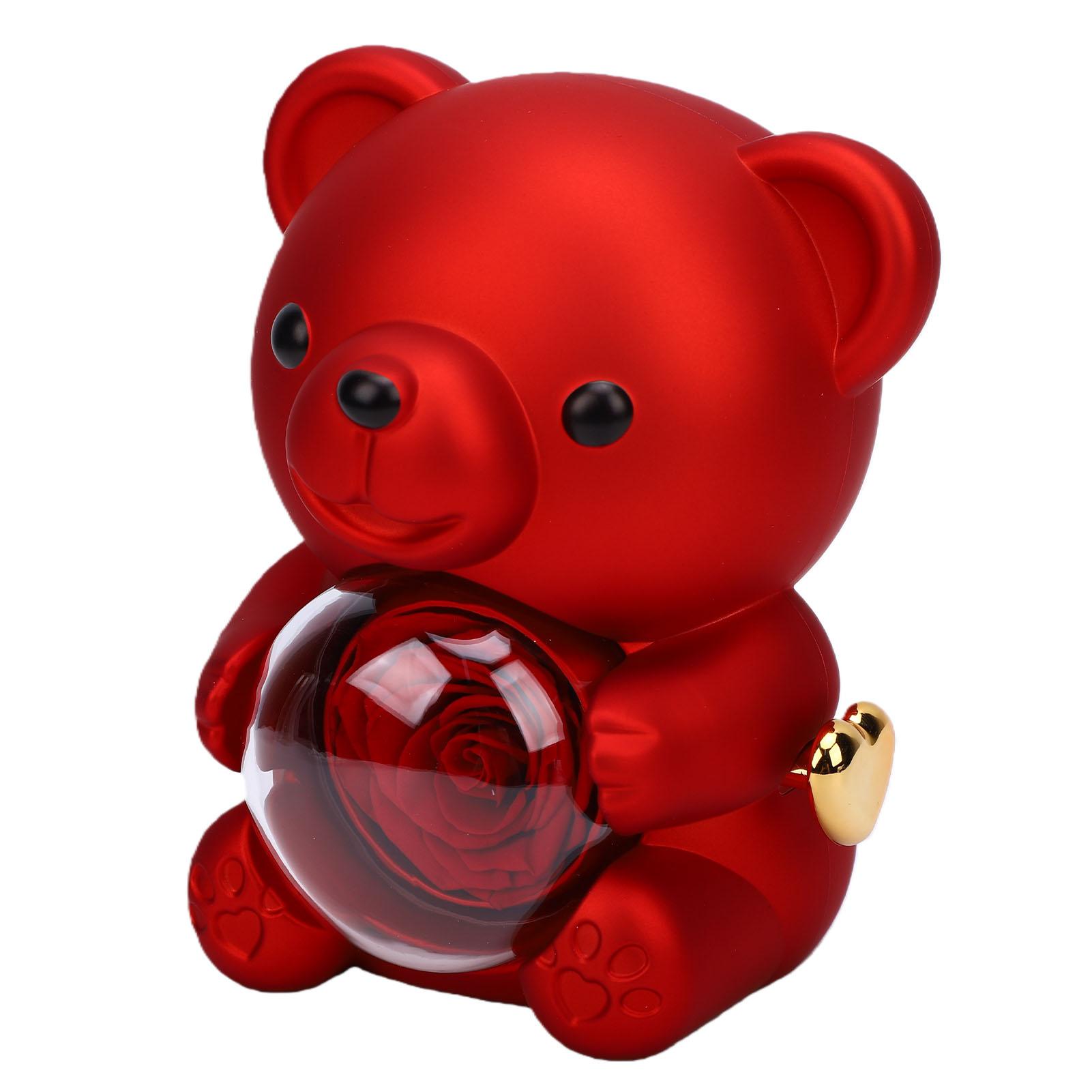 Cute Bear with Preserved Rose Romantic Gift Eternal Flower Rotating Rose Box for Woman Valentine Mother s Day
Cute Bear with Preserved Rose Romantic Gift Eternal Flower Rotating Rose Box for Woman Valentine Mother s Day