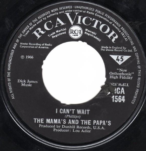 7inch Record MAMAS PAPAS Words Of Love RCA1564 RCA Victor 1966 UK Rock Used
7inch Record MAMAS PAPAS Words Of Love RCA1564 RCA Victor 1966 UK Rock Used