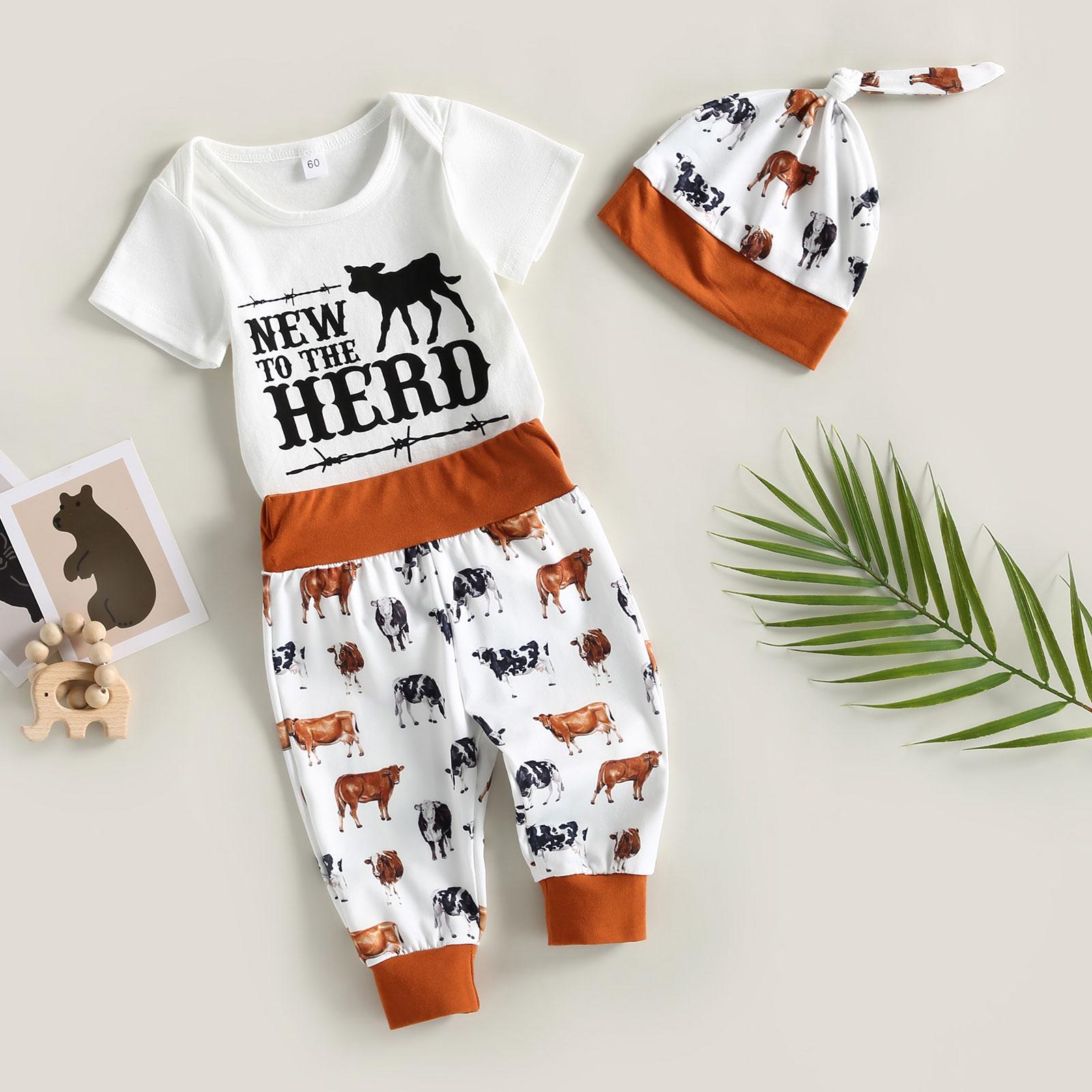 Baby Boys Pants Suit, Casual Street Party Short Sleeve Letters Romper+ Bull Print Jogger Trousers + Hat білий
Baby Boys Pants Suit, Casual Street Party Short Sleeve Letters Romper+ Bull Print Jogger Trousers + Hat білий