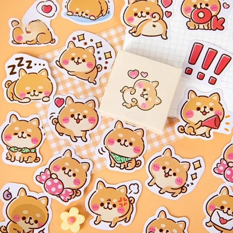 45Pcs/box Shiba Inu s World Diy Decorative Stationery Stickers Set Cute Dog Scrapbooking Diary Album Stick Lable
45Pcs/box Shiba Inu s World Diy Decorative Stationery Stickers Set Cute Dog Scrapbooking Diary Album Stick Lable