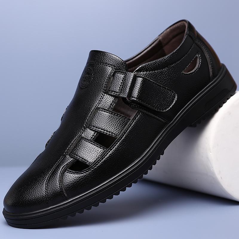 Leather shoes men s soft leather sandals breathable hollow shoes soft comfortable casual shoes 38
Leather shoes men s soft leather sandals breathable hollow shoes soft comfortable casual shoes 38