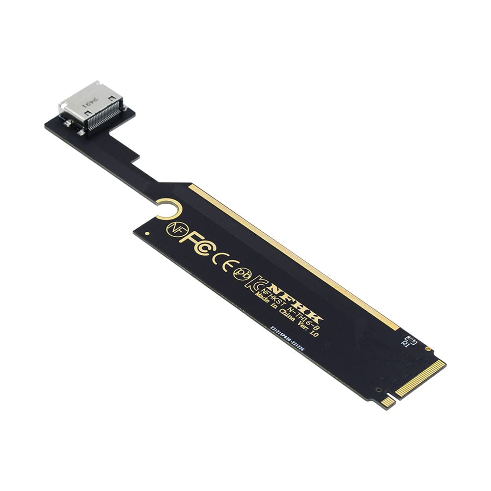 Адаптер NFHK для хосту Oculink для зовнішньої відеокарти ThinkBook SSD PCI-E 3.0 M.2 M-Key SFF-8612 SFF-8611 16+ & чорний
Адаптер NFHK для хосту Oculink для зовнішньої відеокарти ThinkBook SSD PCI-E 3.0 M.2 M-Key SFF-8612 SFF-8611 16+ & чорний