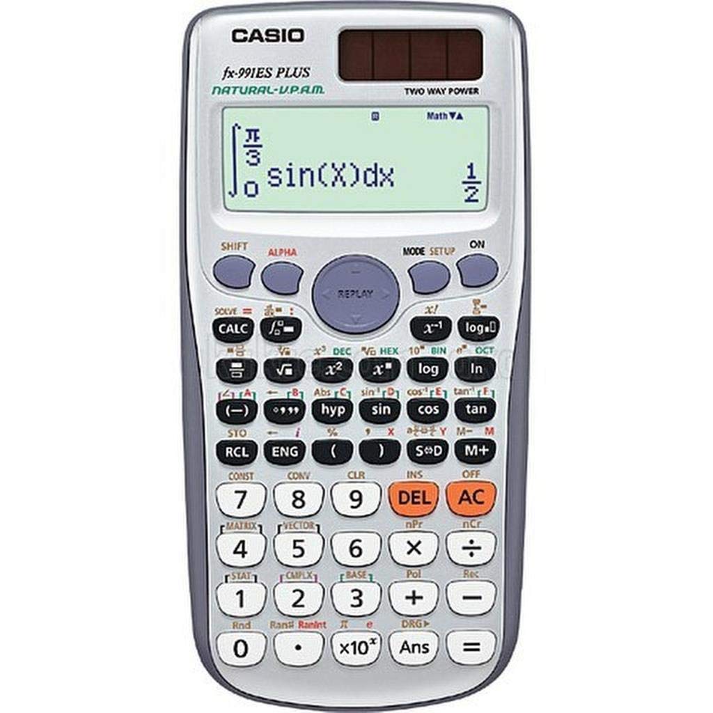 CASIO Standard Scientific Calculator FX-991ES-N 10-digit mantissa
CASIO Standard Scientific Calculator FX-991ES-N 10-digit mantissa