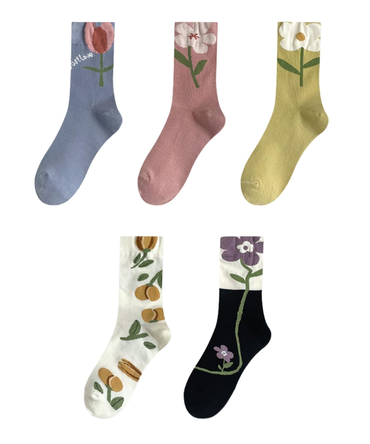Stilia Floral Print Short Perfect for and Everyday Great Gift Idea Free 5 Women s Socks, 5-Pair Set, Japanese-Inspired Design, Stylish, Breathable,
Stilia Floral Print Short Perfect for and Everyday Great Gift Idea Free 5 Women s Socks, 5-Pair Set, Japanese-Inspired Design, Stylish, Breathable,