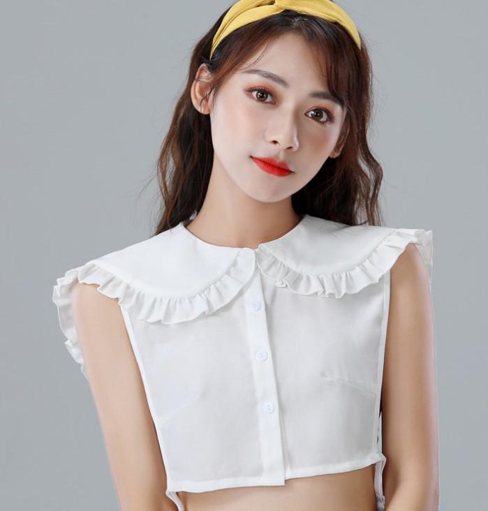 Sweet and Cute Decorative Doll Collar Women s Shirt
Sweet and Cute Decorative Doll Collar Women s Shirt