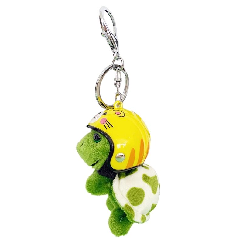 Wearing Helmet Turtle Keychain Cute Plush Keychain Pendant Bag Jewelry Accessories for Car Decorations Party Gift
Wearing Helmet Turtle Keychain Cute Plush Keychain Pendant Bag Jewelry Accessories for Car Decorations Party Gift