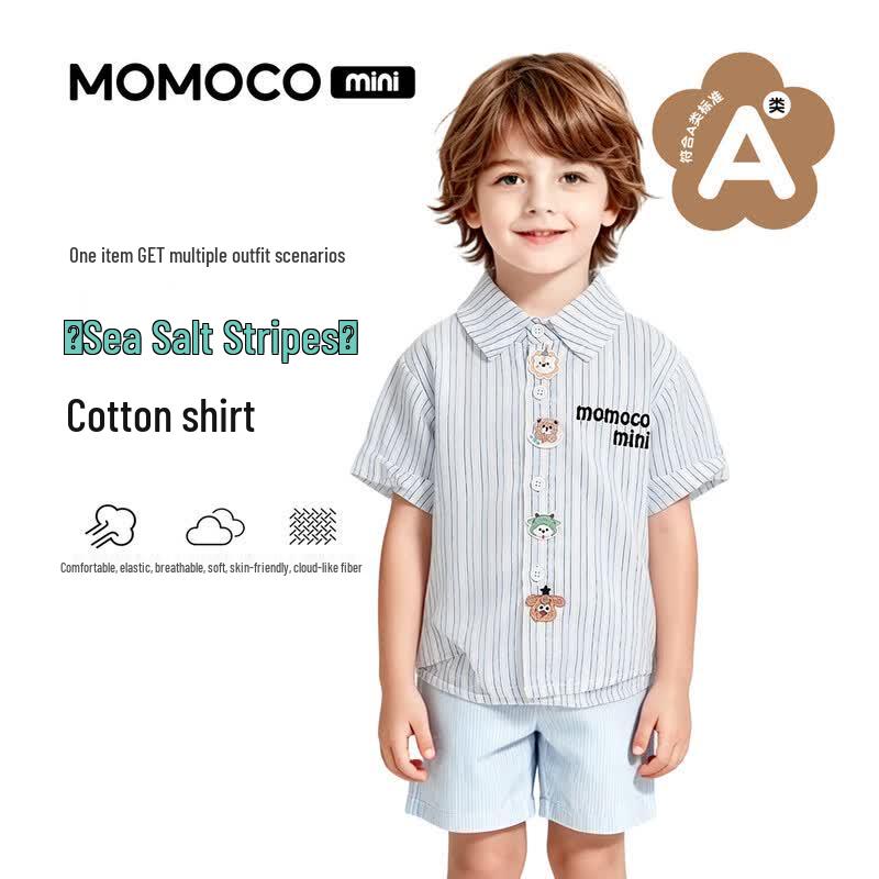MOMOCO Boy s Summer Fashion Short Sleeve Shirt 90
MOMOCO Boy s Summer Fashion Short Sleeve Shirt 90