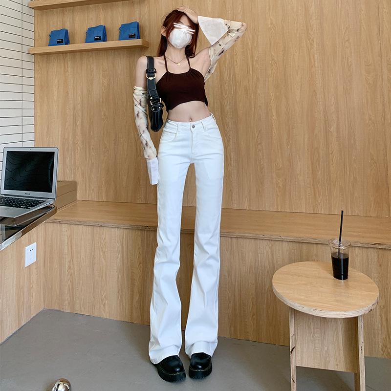 High-Waist White Stretchy Women s Jeans - Summer/Autumn 2024, Fashionable Slimming Micro Flare Casual Style L
High-Waist White Stretchy Women s Jeans - Summer/Autumn 2024, Fashionable Slimming Micro Flare Casual Style L