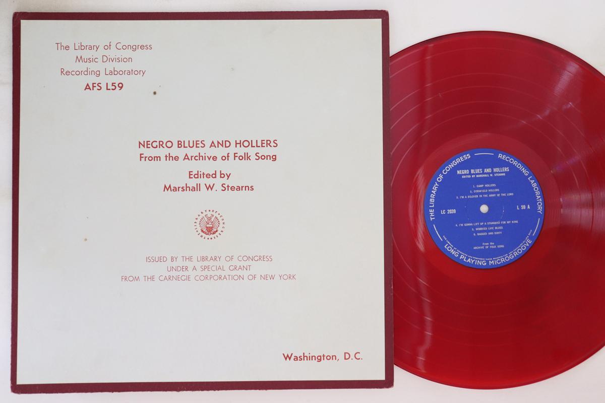 LP Record VARIOUS - Negro Blues And Hollers L59 LIBRARY OF CONG 1962 US Blues Used
LP Record VARIOUS - Negro Blues And Hollers L59 LIBRARY OF CONG 1962 US Blues Used