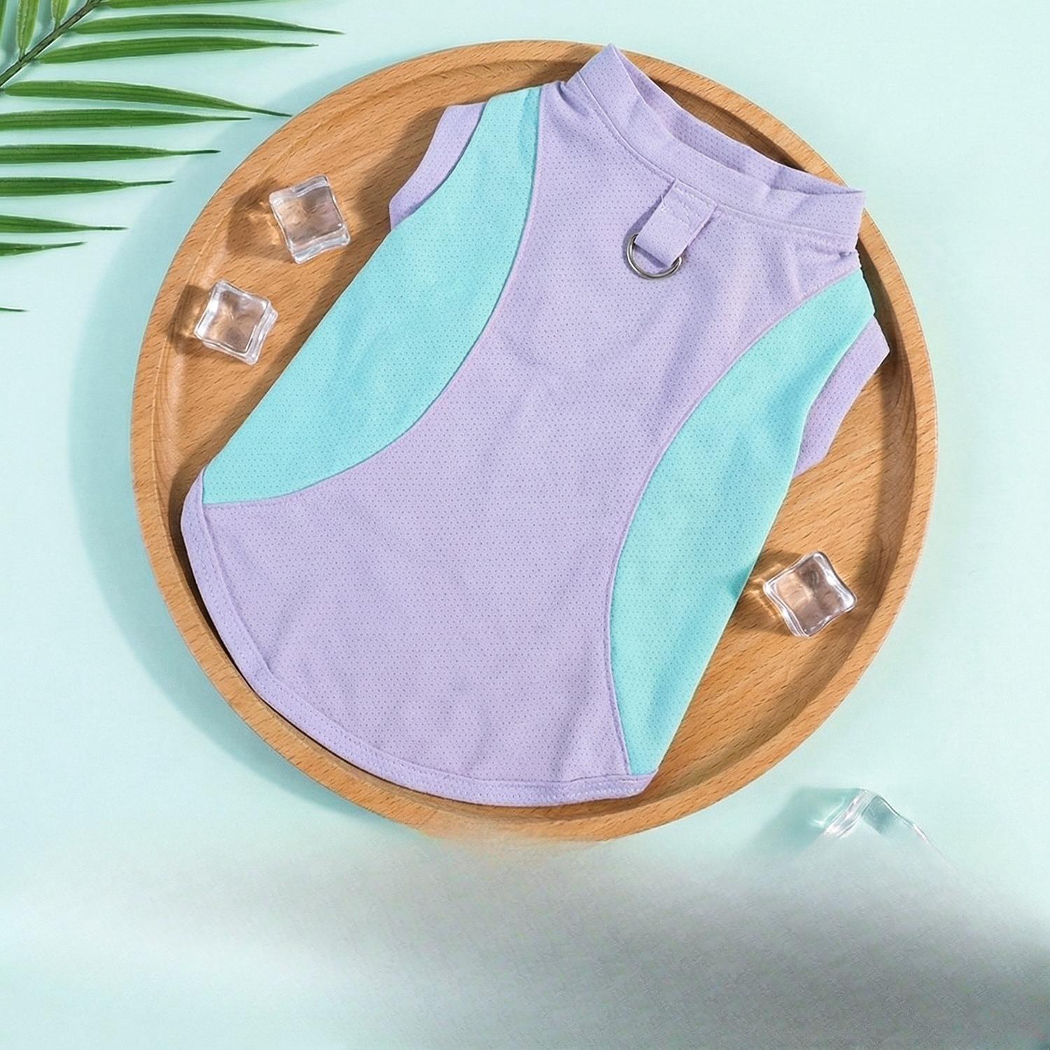 Dog Cool Shirt - Summer Sunscreen Shirt - Lightweight Color-Matched Patchwork Pet Tunic - Ice-Cold Cooling and Breathable Pet Clothing L
Dog Cool Shirt - Summer Sunscreen Shirt - Lightweight Color-Matched Patchwork Pet Tunic - Ice-Cold Cooling and Breathable Pet Clothing L