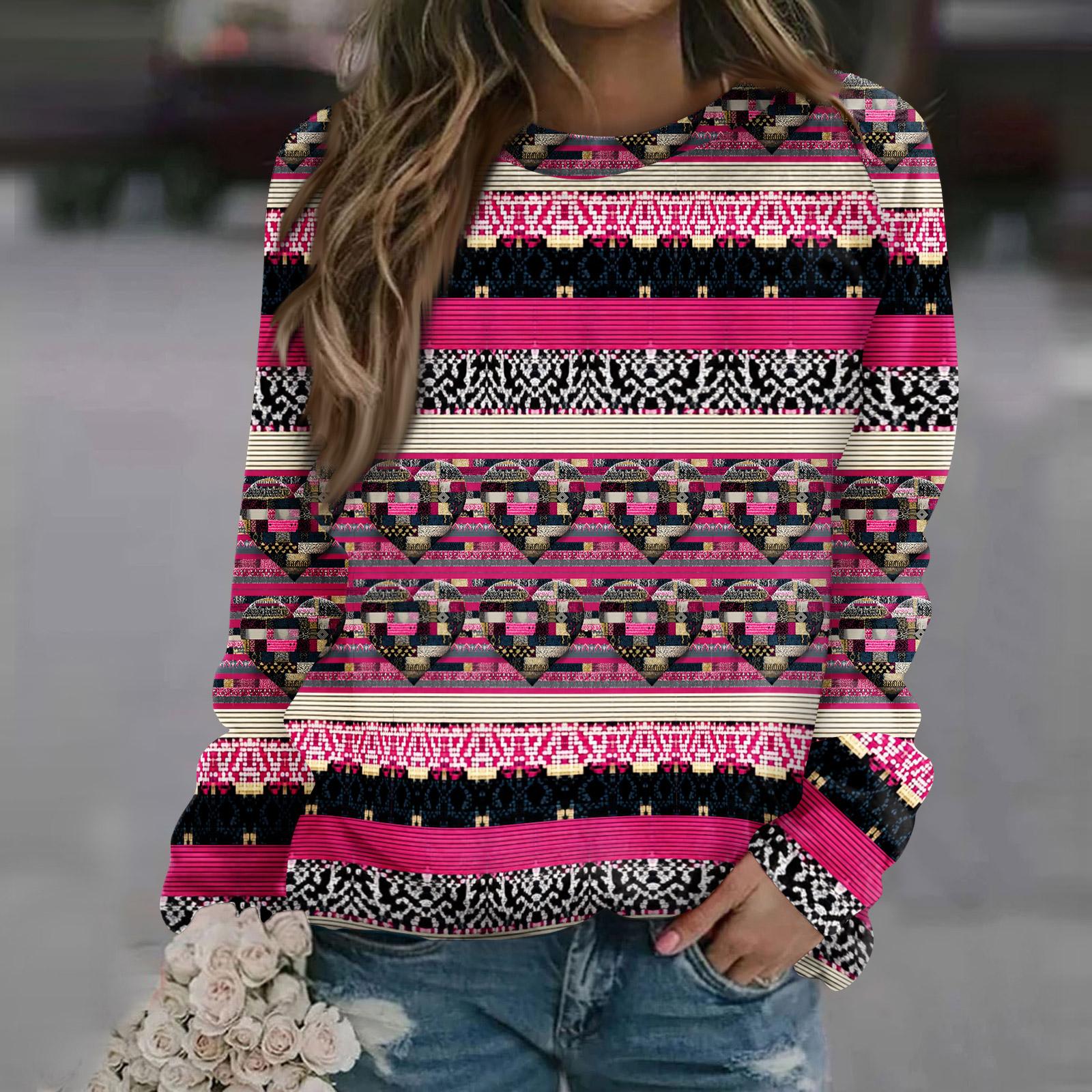 Women s Fashion Casual Long Sleeve Printed Neck Sweatshirt Top S рожевий
Women s Fashion Casual Long Sleeve Printed Neck Sweatshirt Top S рожевий