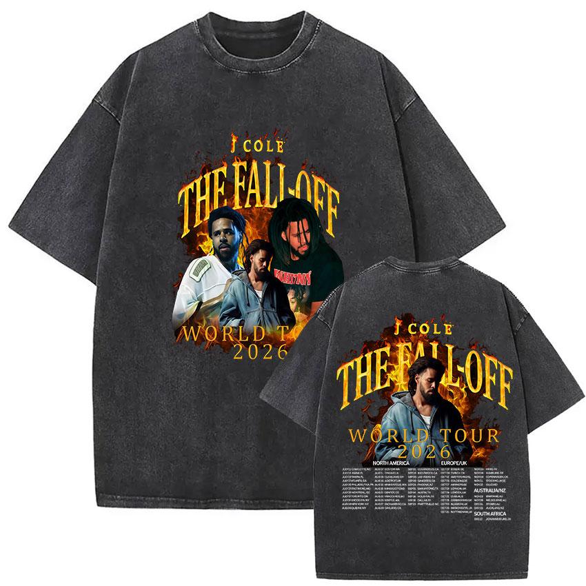 Vintage Washed J Cole THE FALL OFF World Tour Graphic T Shirts Unisexs Women Hip Hop Oversized Cotton Tshirt Streetwear 2XL
Vintage Washed J Cole THE FALL OFF World Tour Graphic T Shirts Unisexs Women Hip Hop Oversized Cotton Tshirt Streetwear 2XL
