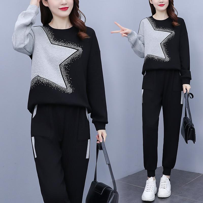 Spring and Autumn Plus Size Women s Fashion Western Style Age-reducing and Thin Casual Sweater Sports Suit XXXXL
Spring and Autumn Plus Size Women s Fashion Western Style Age-reducing and Thin Casual Sweater Sports Suit XXXXL