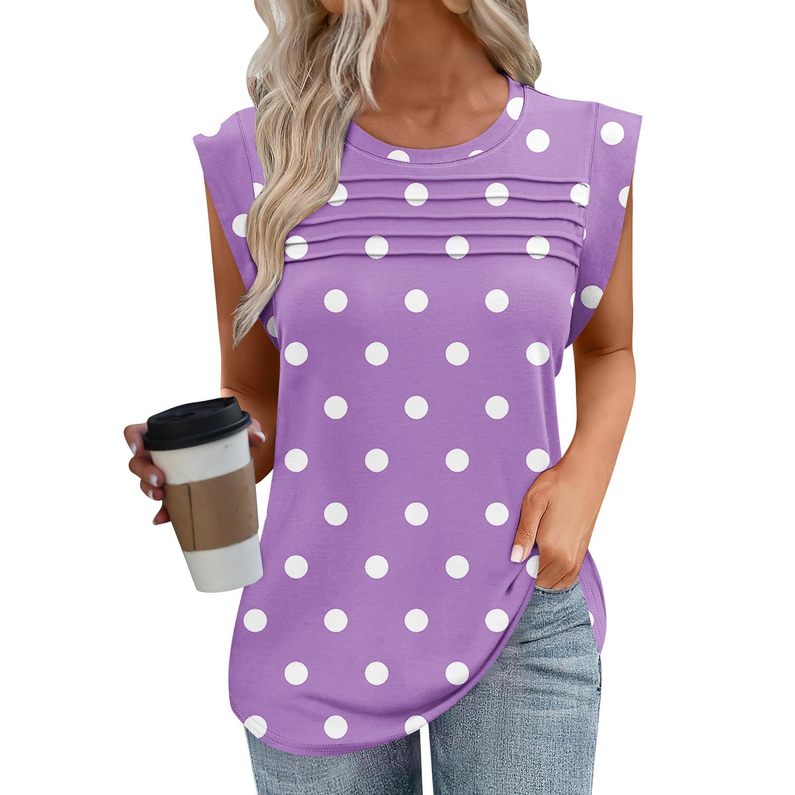 Женская майка-топ, летняя, нарядная, повседневная, свободного кроя, плиссированные рубашки, футболки с короткими рукавами S фиолетовый
Женская майка-топ, летняя, нарядная, повседневная, свободного кроя, плиссированные рубашки, футболки с короткими рукавами S фиолетовый