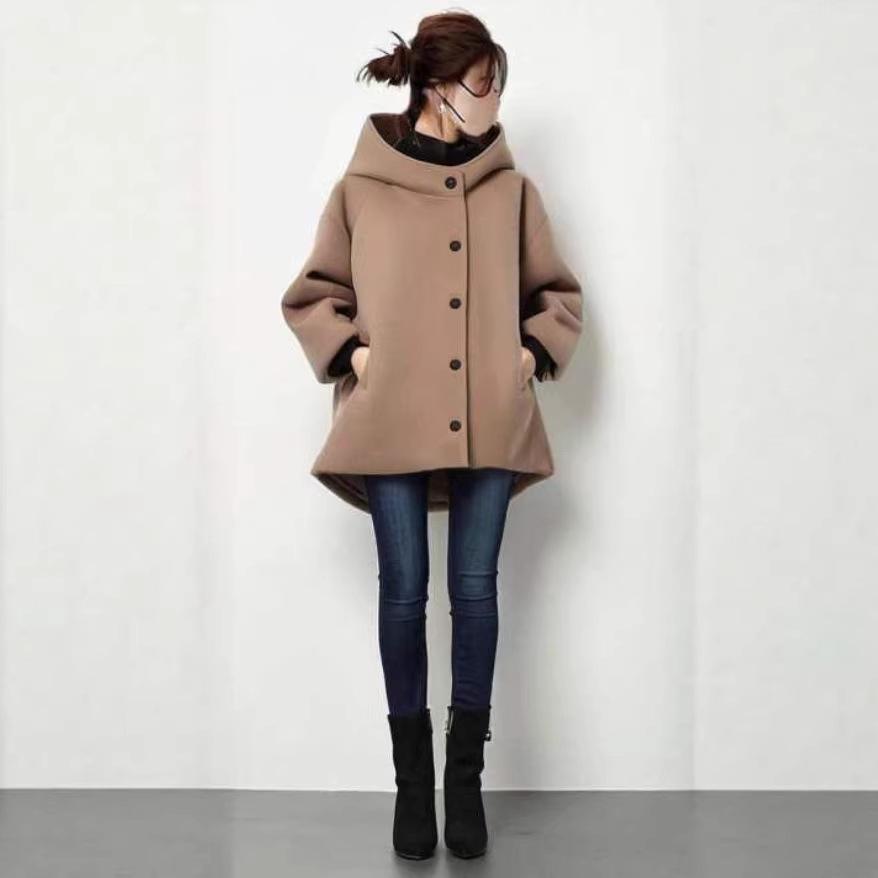 2026 Autumn Japanese Trendy Hooded Wool Coat with Pockets M верблюд
2026 Autumn Japanese Trendy Hooded Wool Coat with Pockets M верблюд