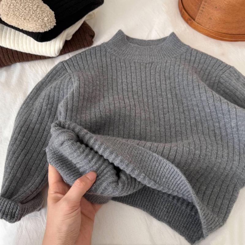 Kids Sweater Solid Color Round Neck Pullover Sweater Winter Clothing Cute and Simple Korean Casual All-match Loose Long Sleeve Sweater 140 серый
Kids Sweater Solid Color Round Neck Pullover Sweater Winter Clothing Cute and Simple Korean Casual All-match Loose Long Sleeve Sweater 140 серый