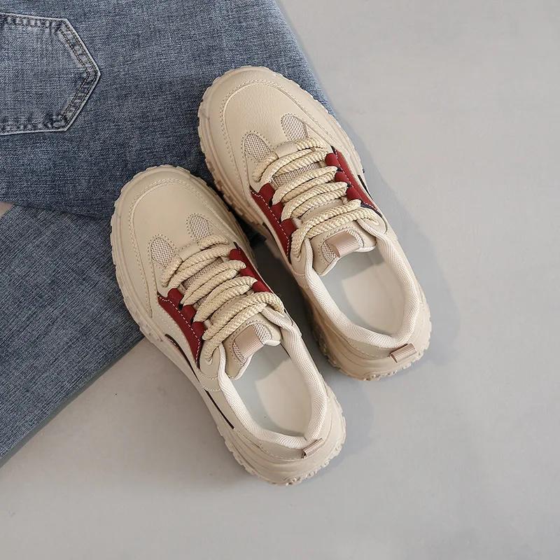 Мода 2025 Кожаные женские кроссовки Белая платформа Женские спортивные кроссовки Женская вулканизированная обувь Кроссовки Повседневные женские кроссовки 40 красный
Мода 2025 Кожаные женские кроссовки Белая платформа Женские спортивные кроссовки Женская вулканизированная обувь Кроссовки Повседневные женские кроссовки 40 красный