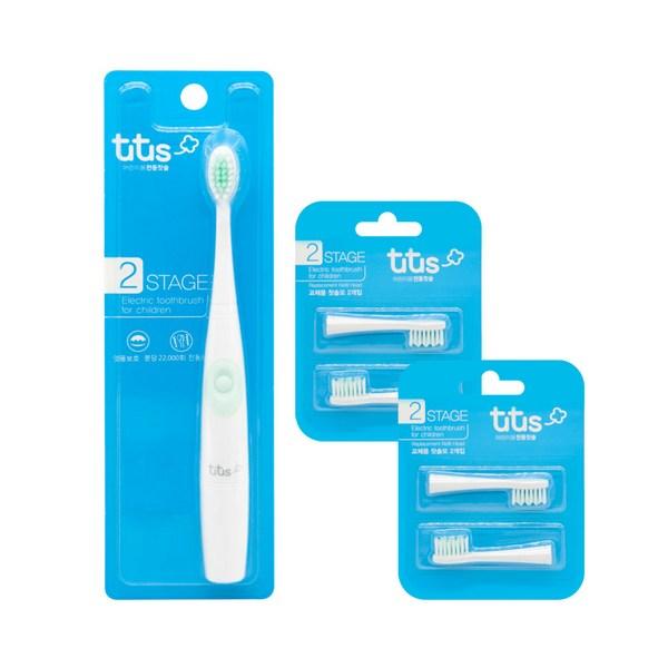 Детская электрическая зубная щетка Tutus STAGE 2 Mint + Brothersmore Mint 2P X 2
Детская электрическая зубная щетка Tutus STAGE 2 Mint + Brothersmore Mint 2P X 2