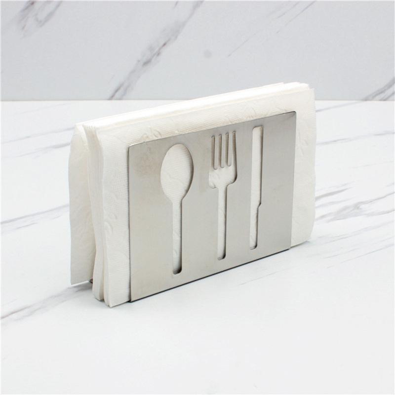 Нержавеющая сталь Салфетка Стойка Коробка Ткань Дозатор Ящик для хранения Настольный декор для домашней вечеринки